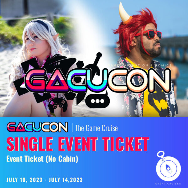 Gacucon Game Cruise 2023 - Single Event Ticket Product - Event.Cruises