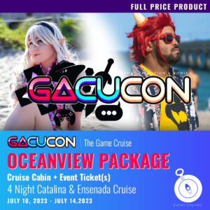 Gacucon Game Cruise 2023 Oceanview Package - Full Price Product - Event.Cruises