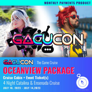 Gacucon Game Cruise 2023 Oceanview Package - Monthly Payments Product - Event.Cruises