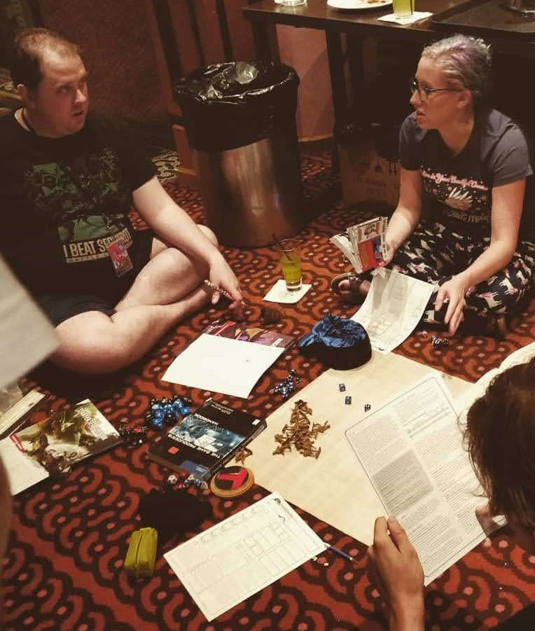 D20 Cruise guests playing d&d campaign