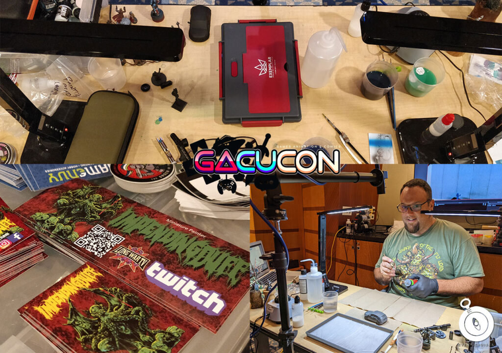Gacucon game cruise 2022 impendingduff workshop miniature painting event.cruises twitch