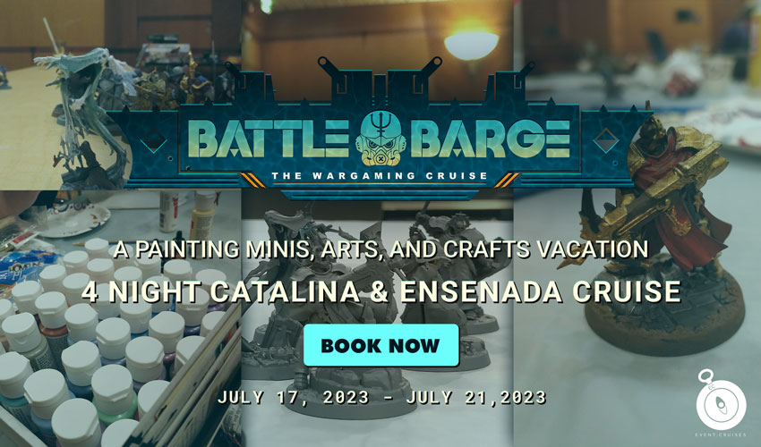 Battle Barge Cruise Minis Paints Crafts vacation 4-night catalina ensenada cruise