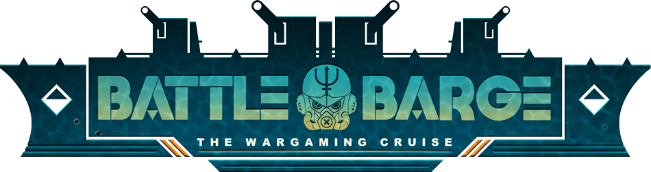 Battle Barge Wargaming Cruise mini painting vacation logo