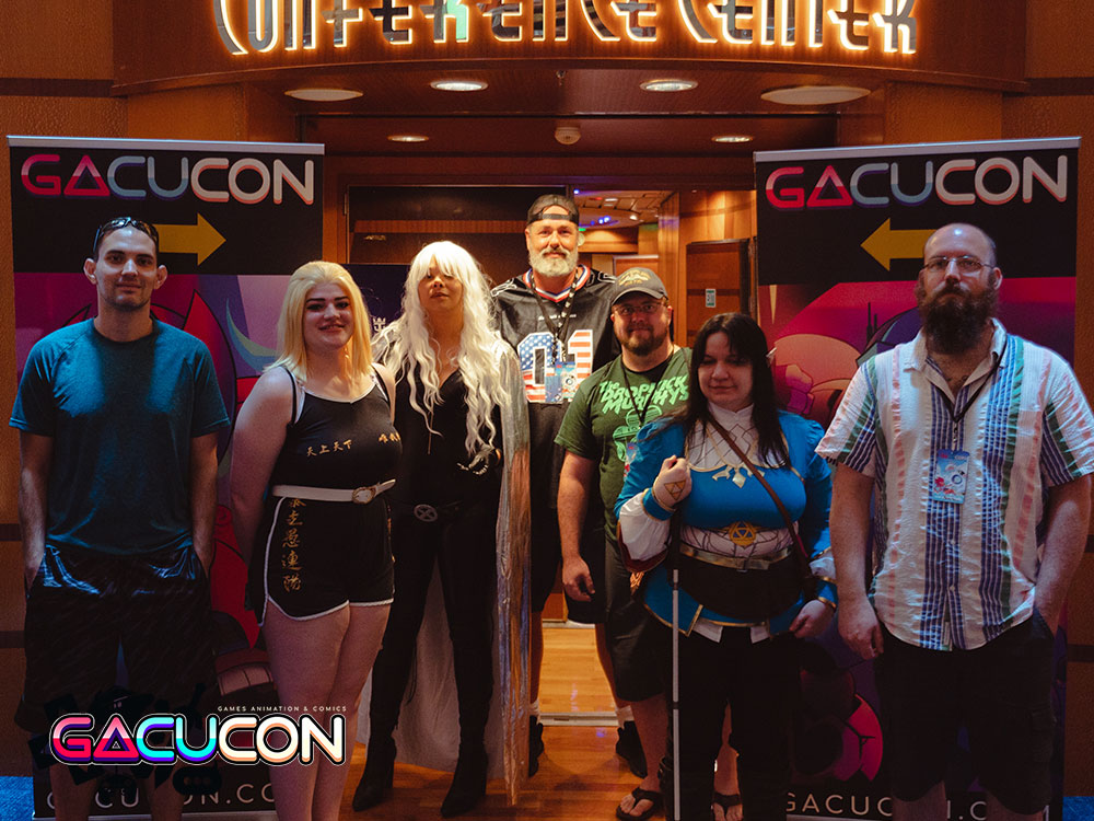 gacucon game cruise group guest photo gaming hall conference center entrance - eventcruises