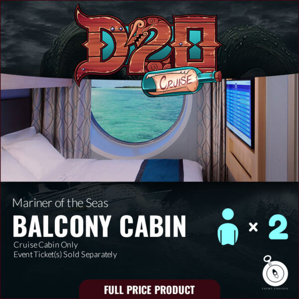 D20 Cruise 2024 Balcony Cabin 2 Guest