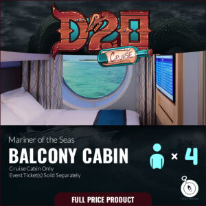 D20 Cruise 2024 Balcony Cabin 4 Guest