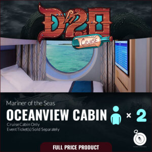 D20 Cruise 2024 Oceanview Cabin 2 Guest