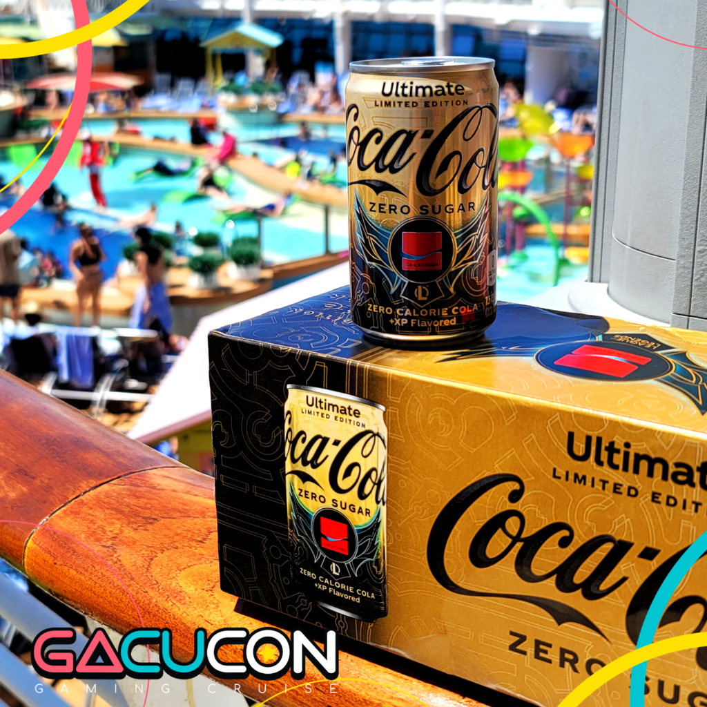 gacucon coca cola ultimate limited edition +XP flavored can Pool side Insta