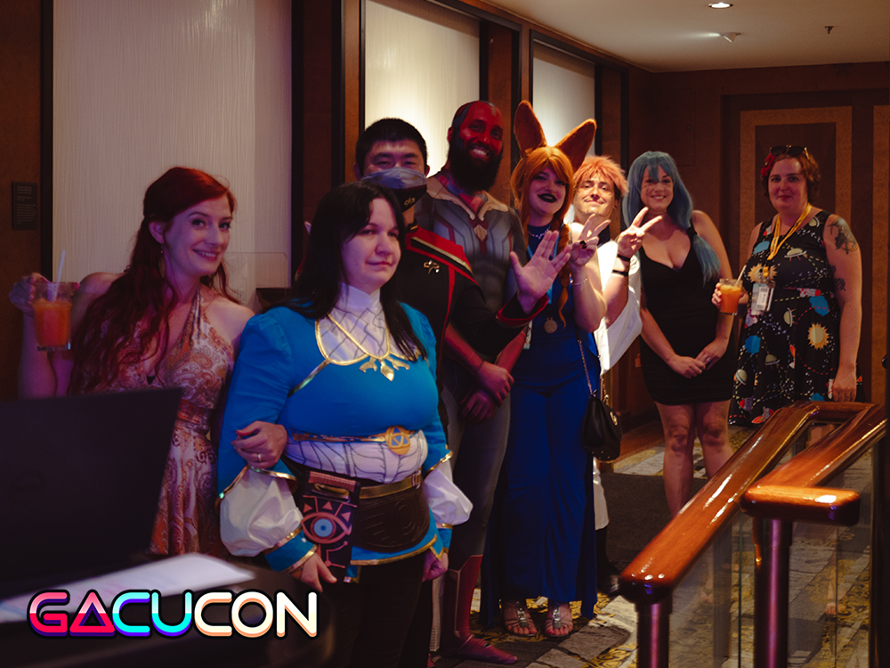 gacucon game cruise cosplayer group cocktail party