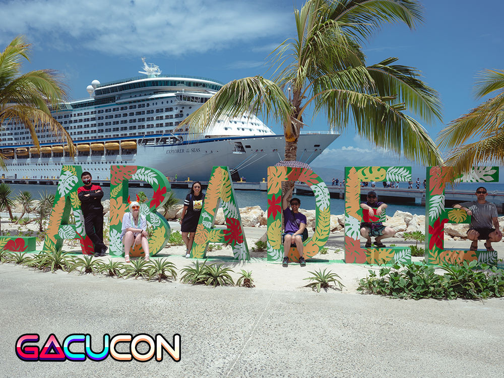 gacucon game cruise cosplayer vacation photo labadee