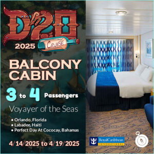 D20 Cruise 2025 Balcony Cabin for 3 to 4 passengers - TTRPG Vacation