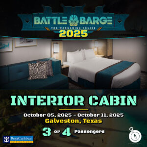 Warhammer 40k - Battle Barge Cruise 2025 - Interior Cabin for 3 or 4 guests - Product-Image