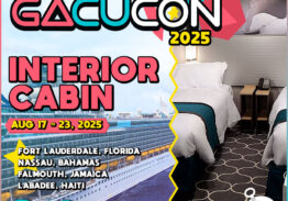 GACUCON – Game Cruise 2025 Interior Cabin for 3 or 4 Guests