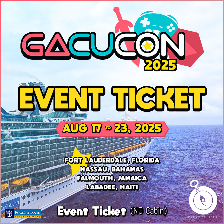 Gacucon Cosplay Video Game Cruise 2025 - Solo Pass_No Cabin