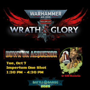 Wrath & Glory One-Shot: Down on Aequenor – Imperium Session A
