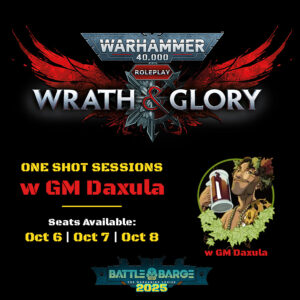 Wrath & Glory One-Shot Adventures with GM Daxula – Battle Barge Cruise